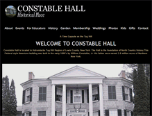 Tablet Screenshot of constablehall.org